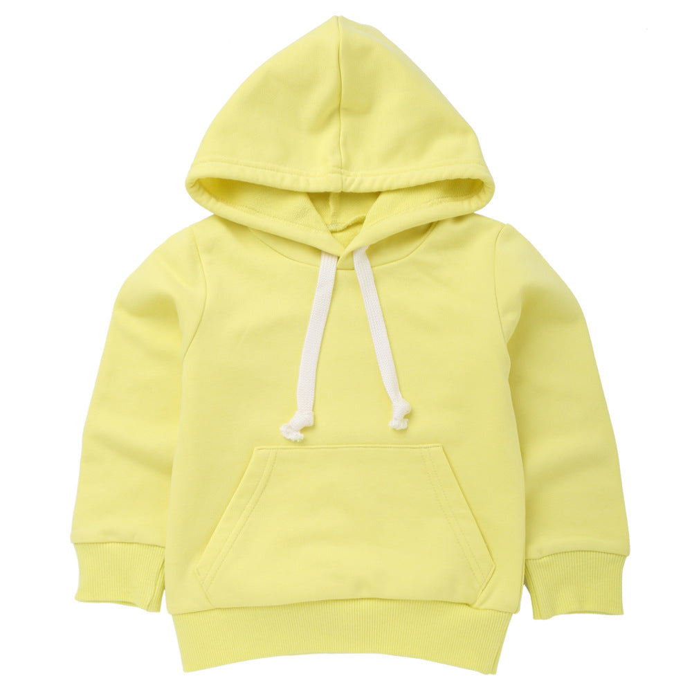 Children's 95% Cotton Hooded Sweatshirt | Kids Casual Hoodie 90-140cm