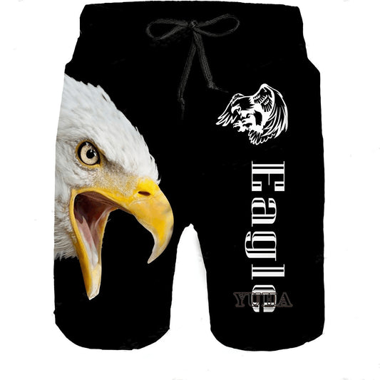 Men's Printed Cropped Beach Shorts