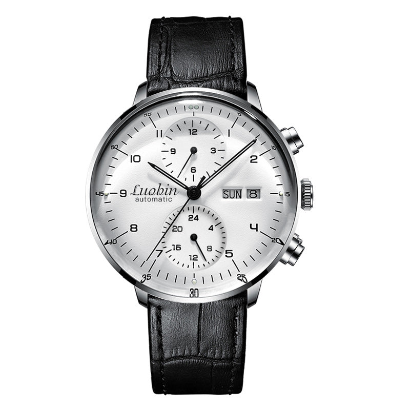 Men’s Fully Automatic Mechanical Watch – 42mm, 3ATM, Luminous