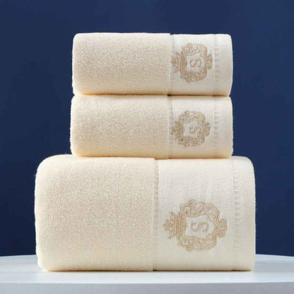 Pure Cotton Towel Set – 3-Piece Bath & Hand Towel Bundle in 22 Designs