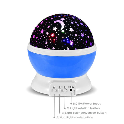 Rotating Star & Constellation Projector Night Light