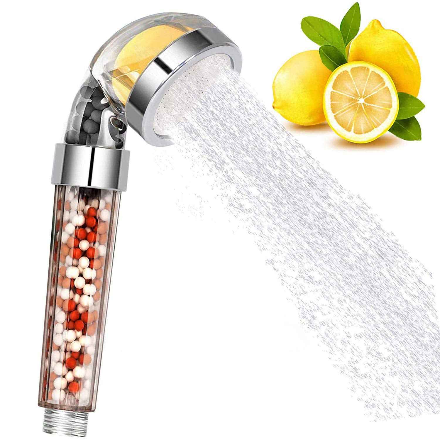 Vitamin C Aromatherapy Shower Head – High Pressure Filtered Shower with Lemon Scent