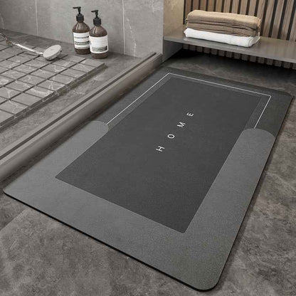 Soft Blended Bathroom Floor Mat – Non-Slip Bath Rug in Oval & Rectangle