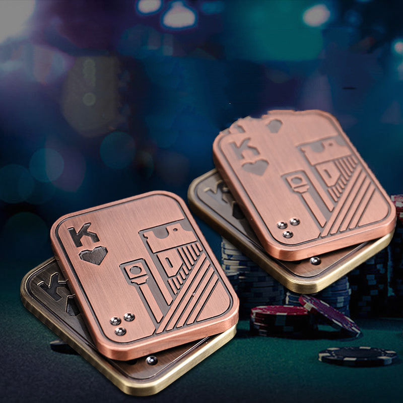 Copper Double-Rail Magnetic Fidget Slider Toy