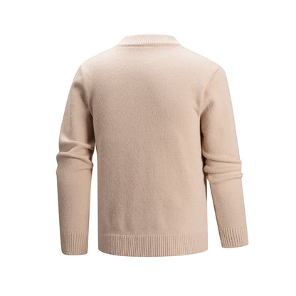 Men's Mock Neck Knit Pullover | Extra Thick Modal Blend | JParker