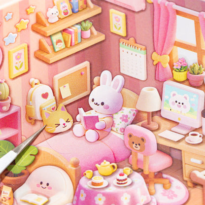 3D Scene Sticker Craft Set for Kids