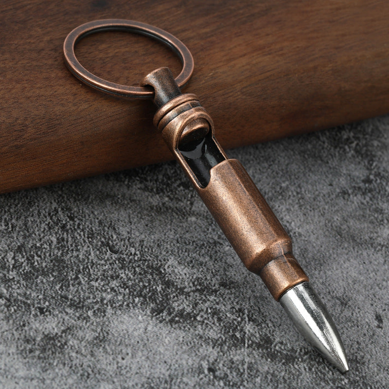 Bullet Bottle Opener Keychain | Zinc Alloy Creative Pendant | JP Collections