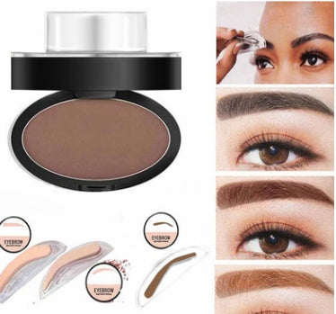 Eyebrow Stamp Powder Kit – Waterproof, 3 Shapes & Shades, Multi-Pack