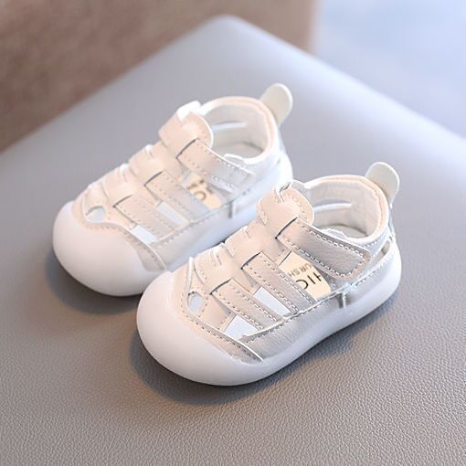 Baby & Toddler Striped Sandals – Velcro Infant Shoes