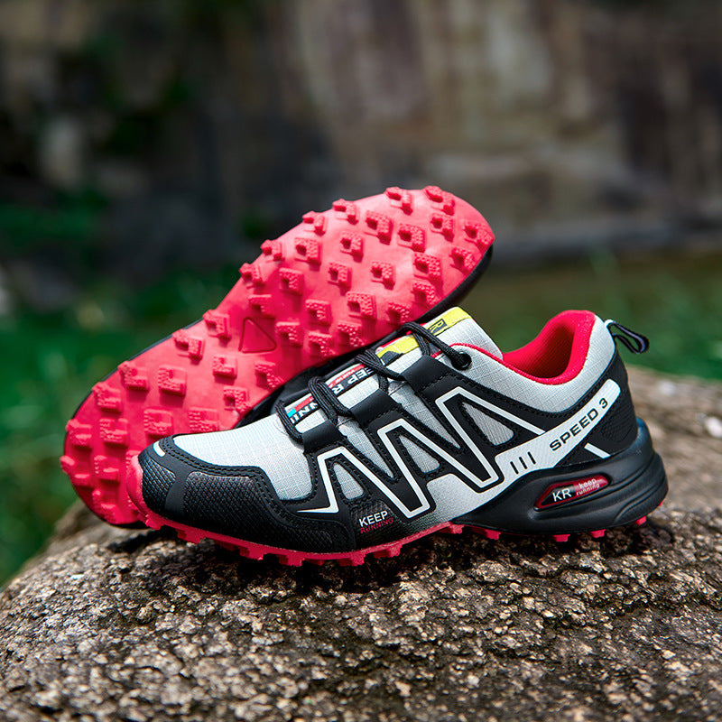Unisex Off-Road Hiking Trainers - Non-Slip Rubber Sole Trail Running Shoes