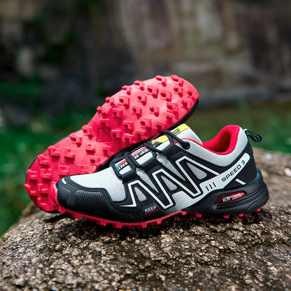 Unisex Off-Road Hiking Trainers - Non-Slip Rubber Sole Trail Running Shoes