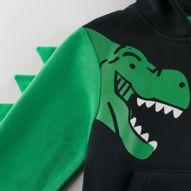 Children's Cartoon Printed Cotton Blend Sweater | Casual Kids Pullover