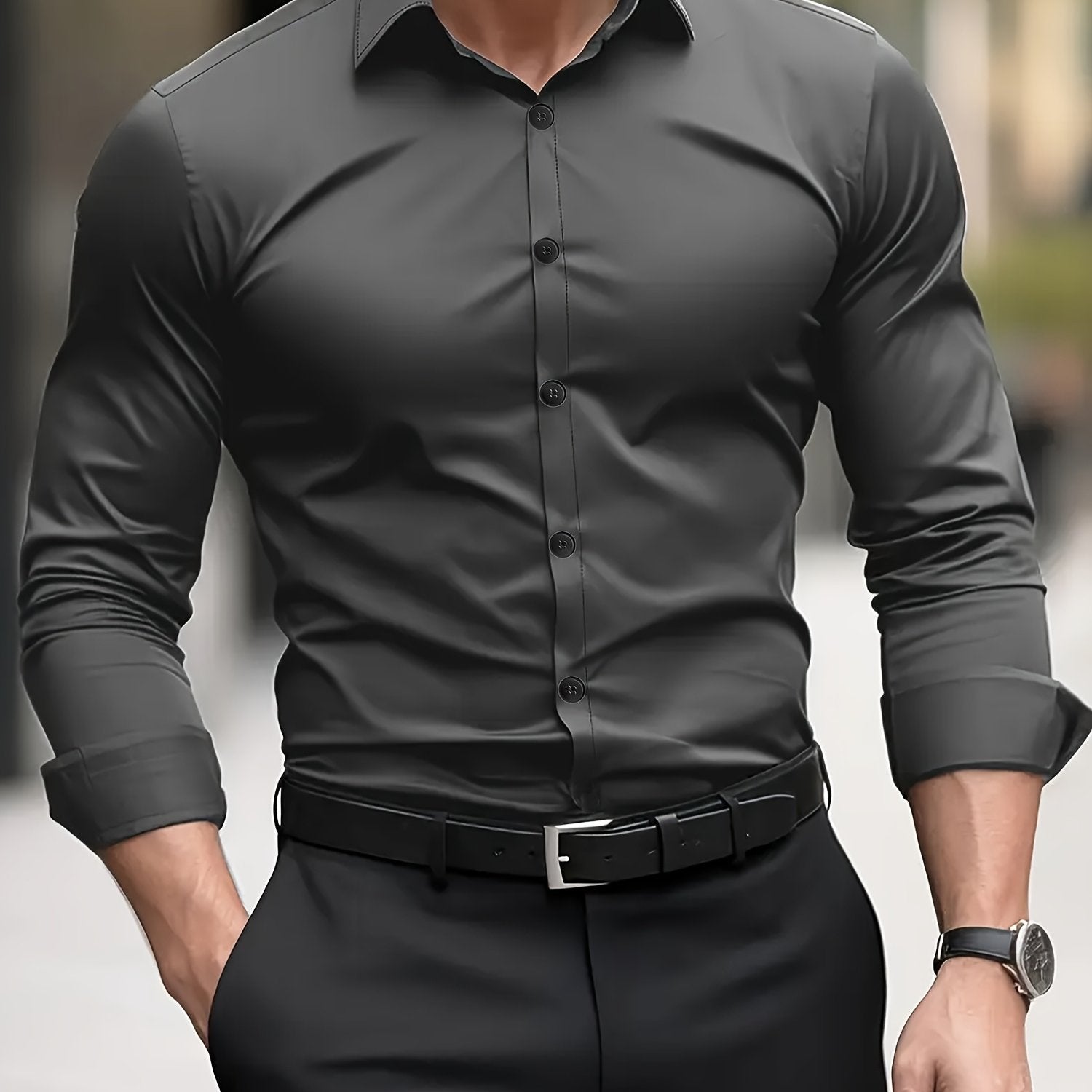Men's Solid Colour Short Sleeve Linen Shirt | S–3XL