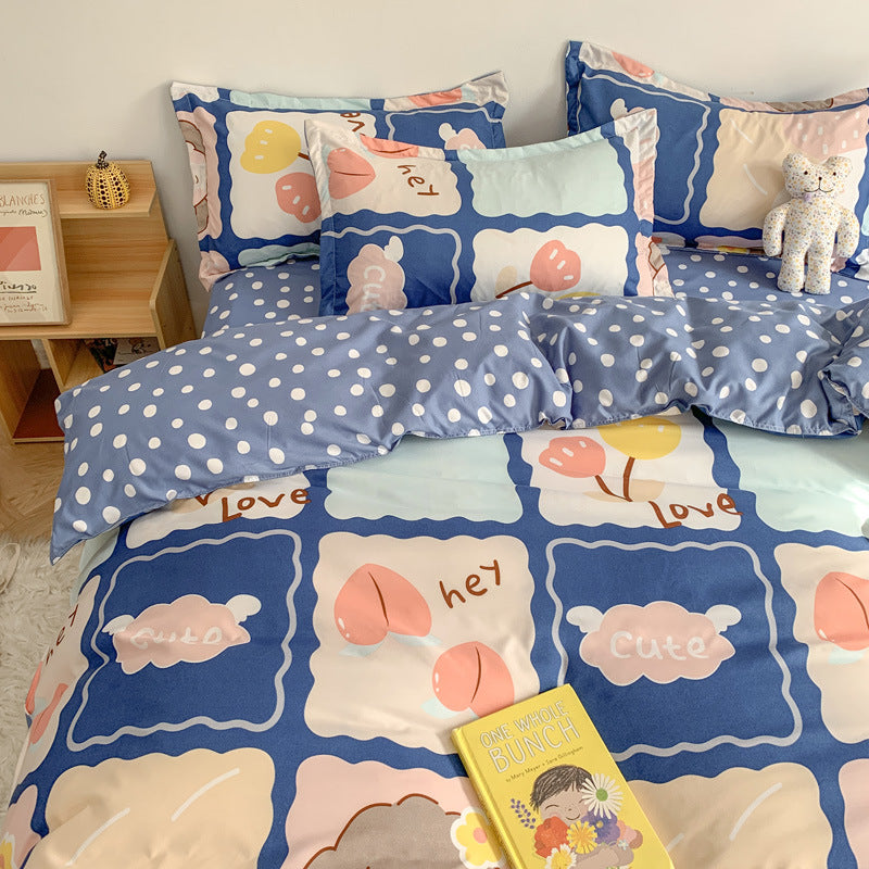 Printed Polyester Bedding Set 3 or 4 Piece | 10 Designs 5 Sizes