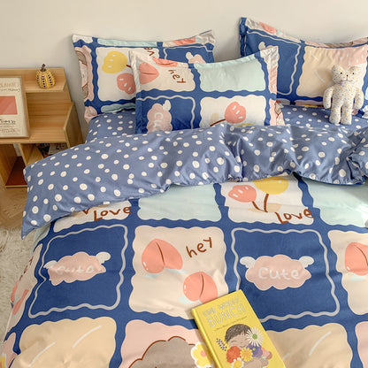 Printed Polyester Bedding Set 3 or 4 Piece | 10 Designs 5 Sizes