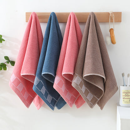 Thickened Cotton Face Towel | Individually Packaged | Pink, Coffee & Blue