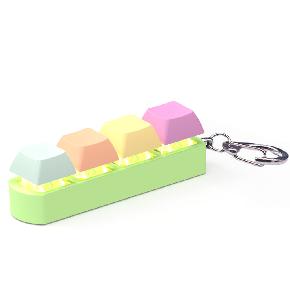 4-Key Mechanical Keyboard Switch Tester | Transparent Fidget Toy