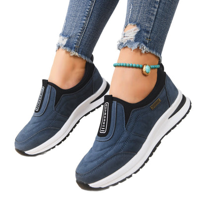 Women's Slip-On Chunky Heel Shoes | Suede | Height Increasing | EU 36-43