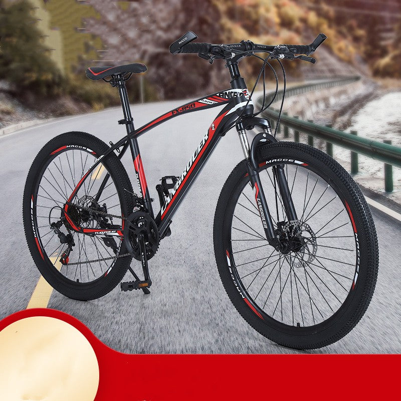 Mountain Bike – Carbon Steel Double Disc Brake Variable Speed Cross-Country