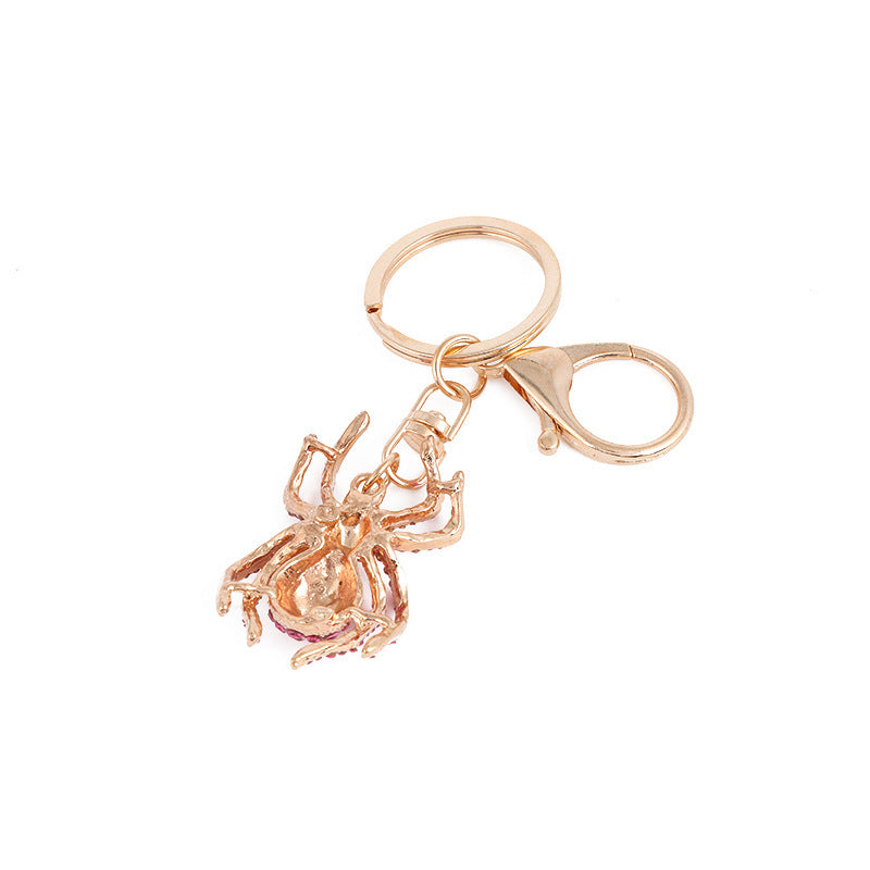 Zinc Alloy Miniature Backpack Keychain | Pink, Blue & Orange