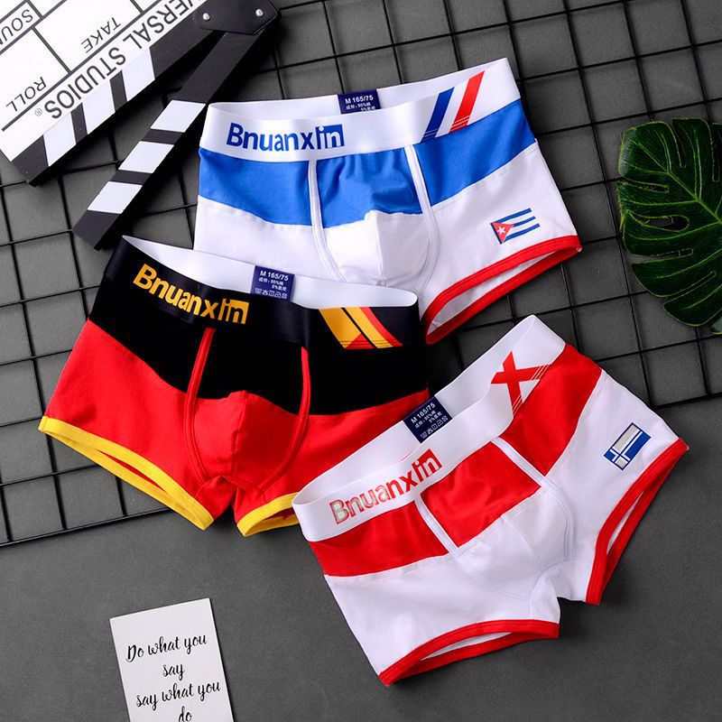 Men's Cotton Boxer Briefs 3-Pack – Breathable Sports Underwear 9 Colour Combos
