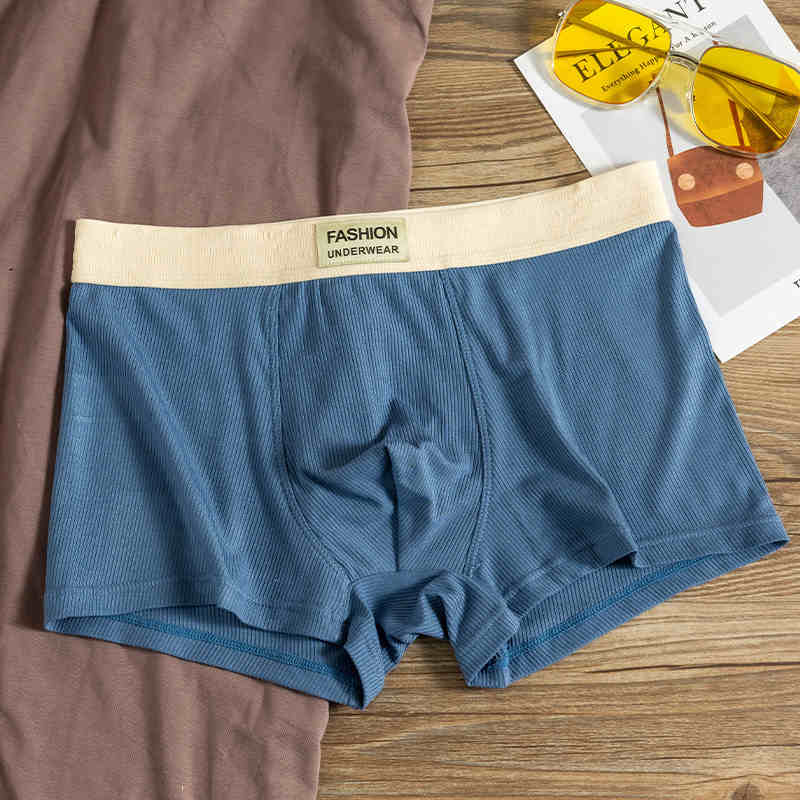Men's Modal Boxer Briefs – Soft Mid-Waist Underwear Single 3-Pack 6-Pack