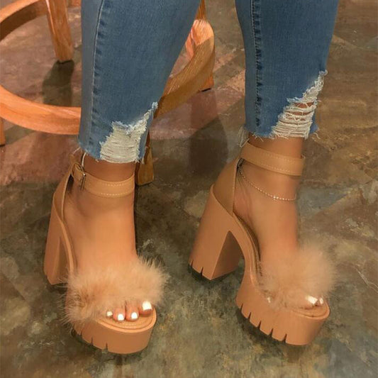 Women's Waterproof Platform Heeled Sandals | EU 35–43