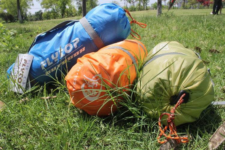 2-Person Ultralight Double-Layer Mountaineering Tent – 2,000-3,000mm Waterproof Aluminium Poles Green, Orange & Blue