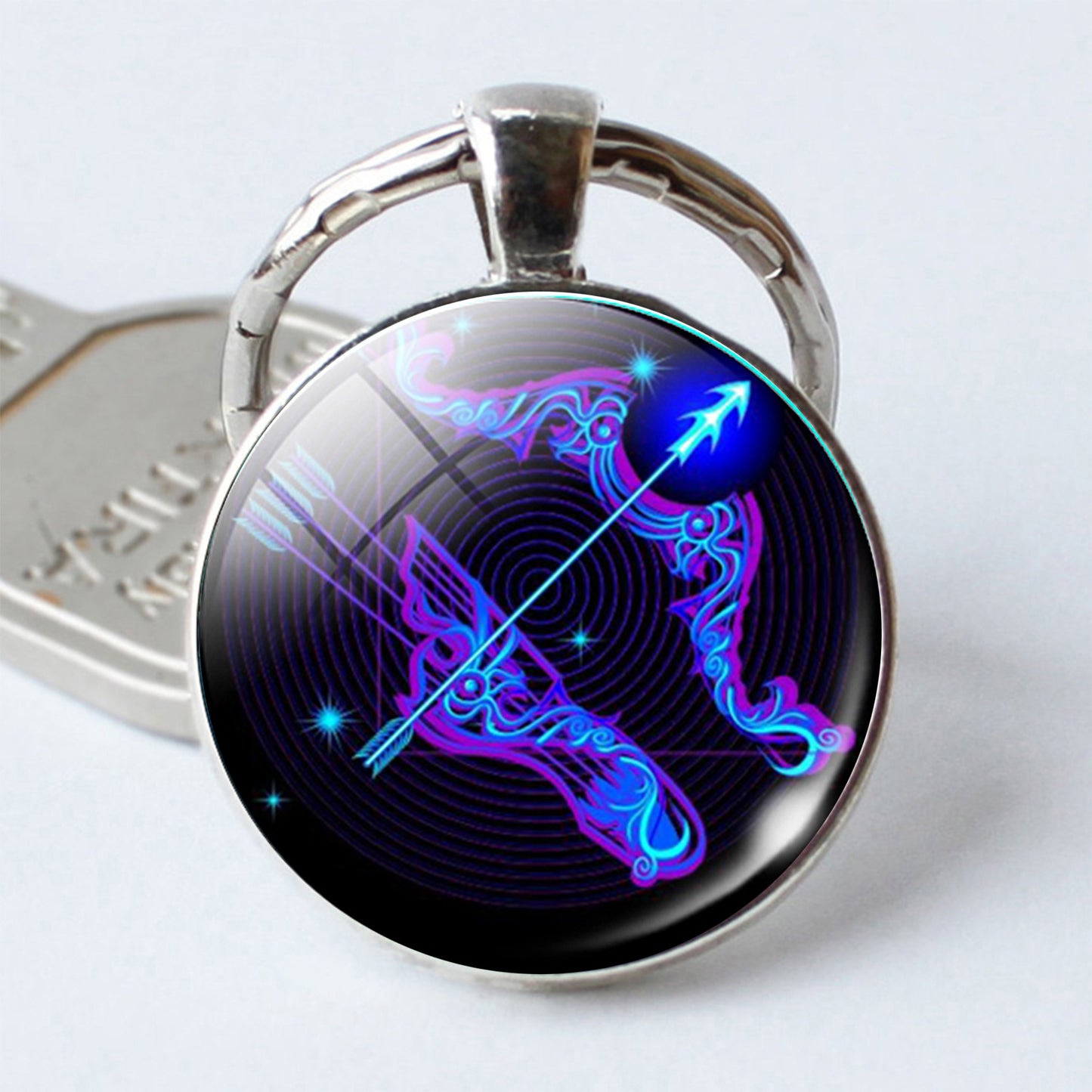 Zodiac Constellation Keychain | All 12 Signs | Alloy & Glass | JP Collections