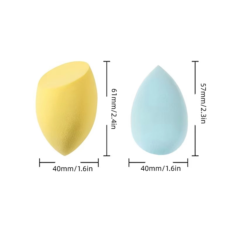 10-Piece Makeup Sponge Puff Set – 7 Shapes, Wet & Dry, Non-Latex