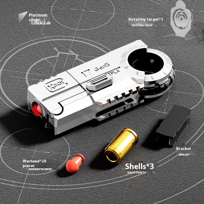 JJ003 Alloy Shell-Ejecting Soft Bullet Toy Gun