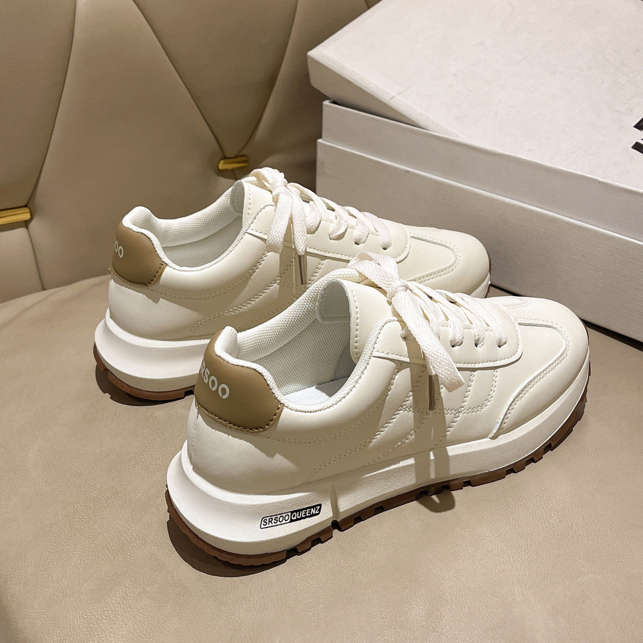 Women's Casual Lace-Up Platform Shoes | Height Increasing | EU 35-41