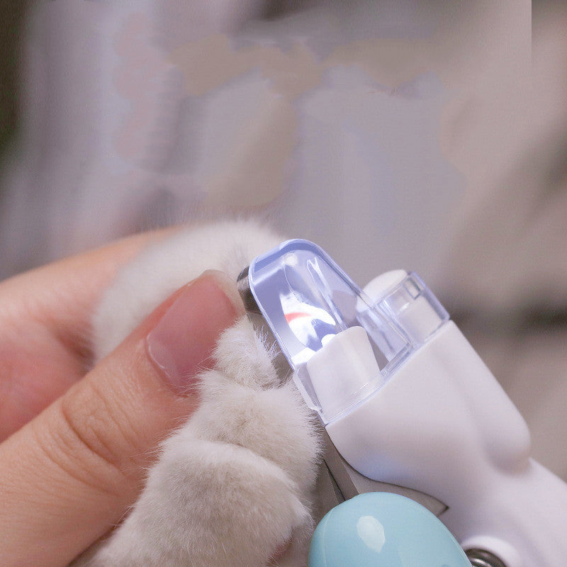 LED Pet Nail Clippers | Stainless Steel Claw Trimmer for Dogs & Cats