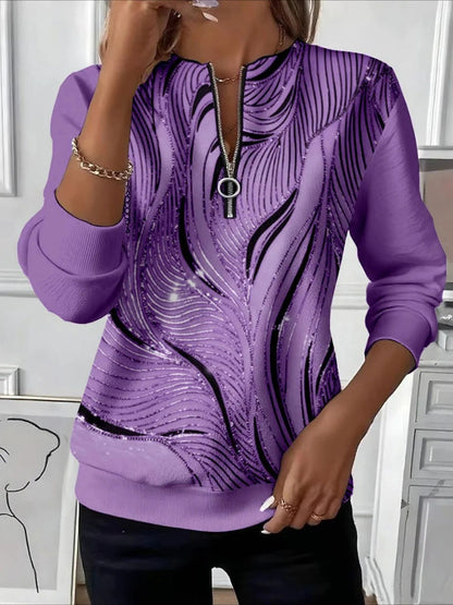 Women's Loose Fit Floral Print Sweatshirt | Sizes S to 5XL