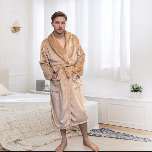 Couples Longline Bathrobe | Soft Polyester Robe