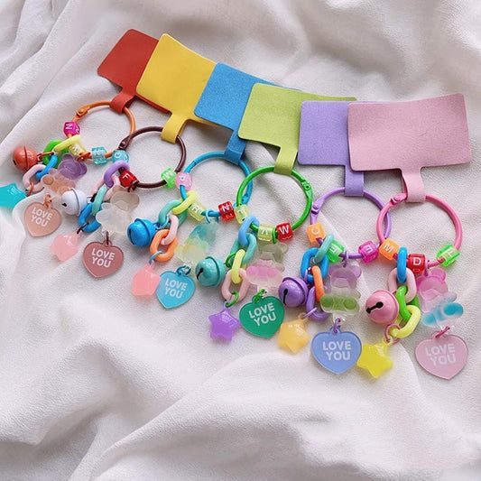 Frosted Two-Tone Acrylic Bear Keychain | 14 Colours