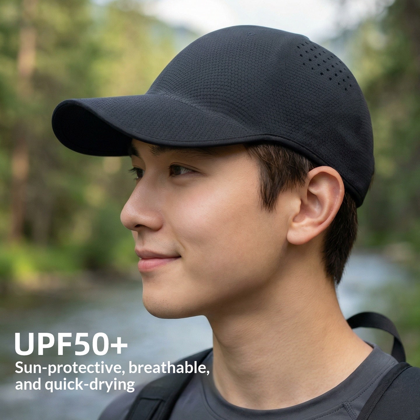 Cotton Baseball Cap - Bell Crown Sun Protection Unisex
