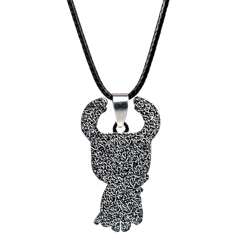 Knight Figure Metal Keychain & Necklace Pendant | Alloy Charm