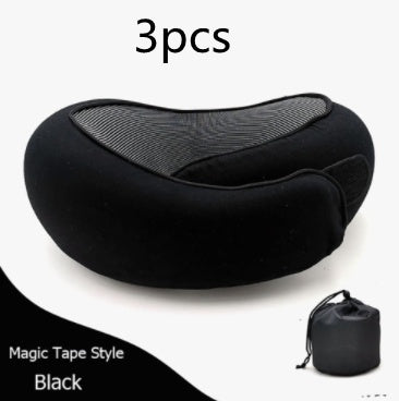Memory Foam Travel Neck Pillow — U-Shaped Neck Support for Flights, Commuting & Long Journeys