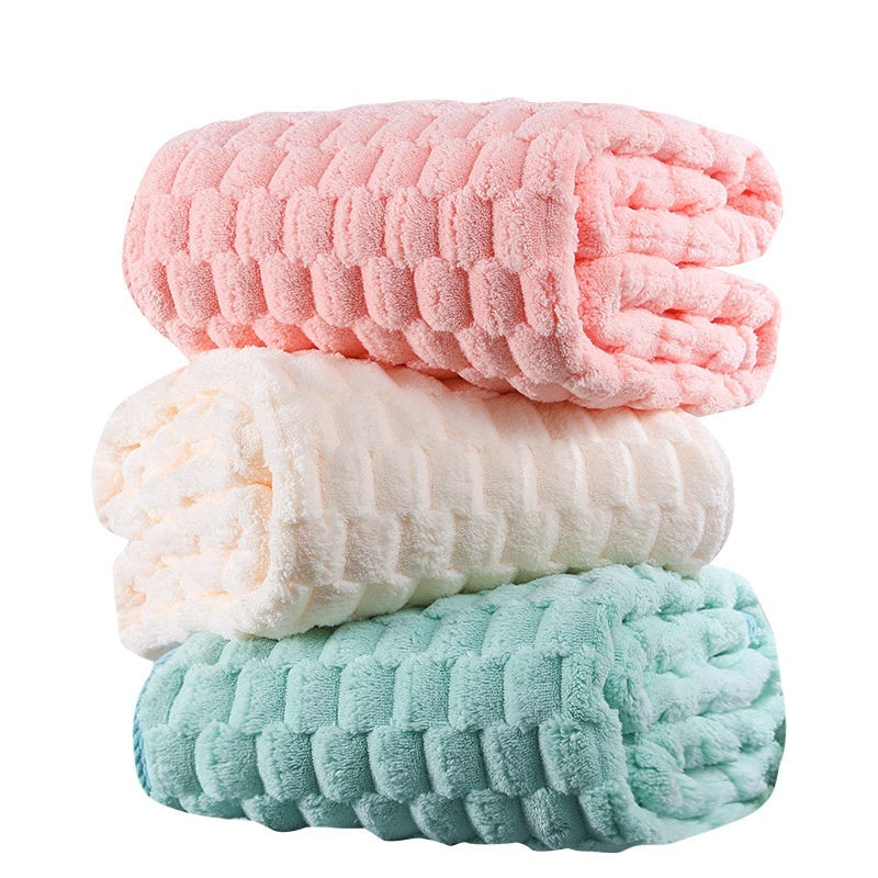 Premium Coral Fleece Bath Towel | Thick, Oversized & Low-Lint | 5 Colours
