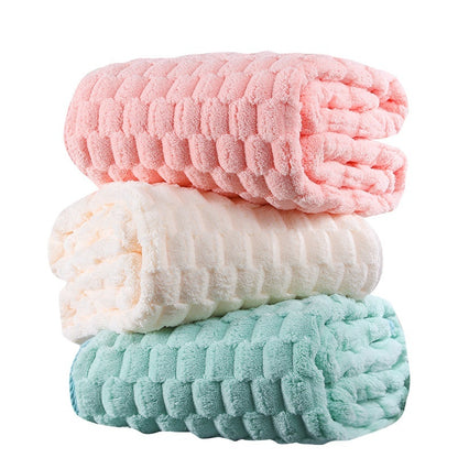 Premium Coral Fleece Bath Towel | Thick, Oversized & Low-Lint | 5 Colours