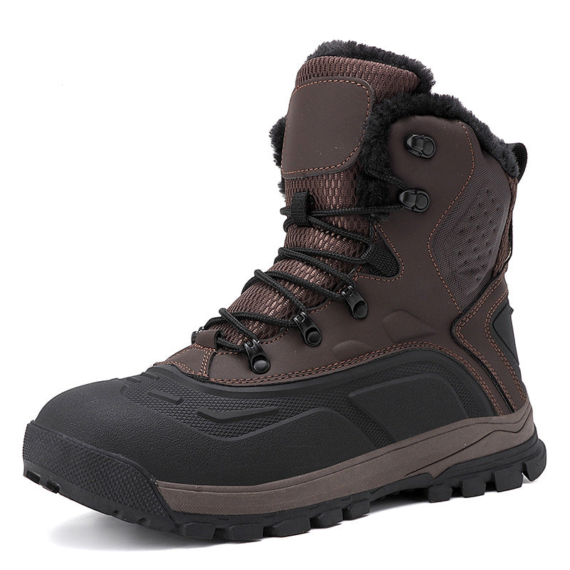 Men's High-Top Fleece-Lined Lace-Up Boots – Warm Winter Boots | EU 39–48