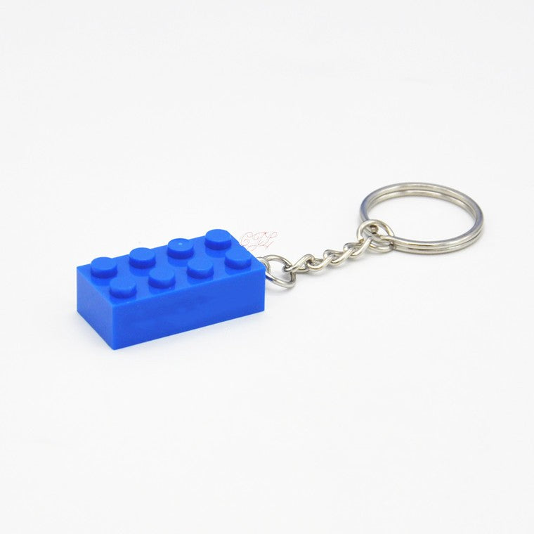 Mini Building Block Keychain Pack of 30 | ABS Brick Pendant | JP Collections