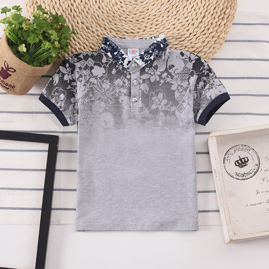 Boys' Short Sleeve Cotton Polo Shirt | Moisture Wicking Kids Top