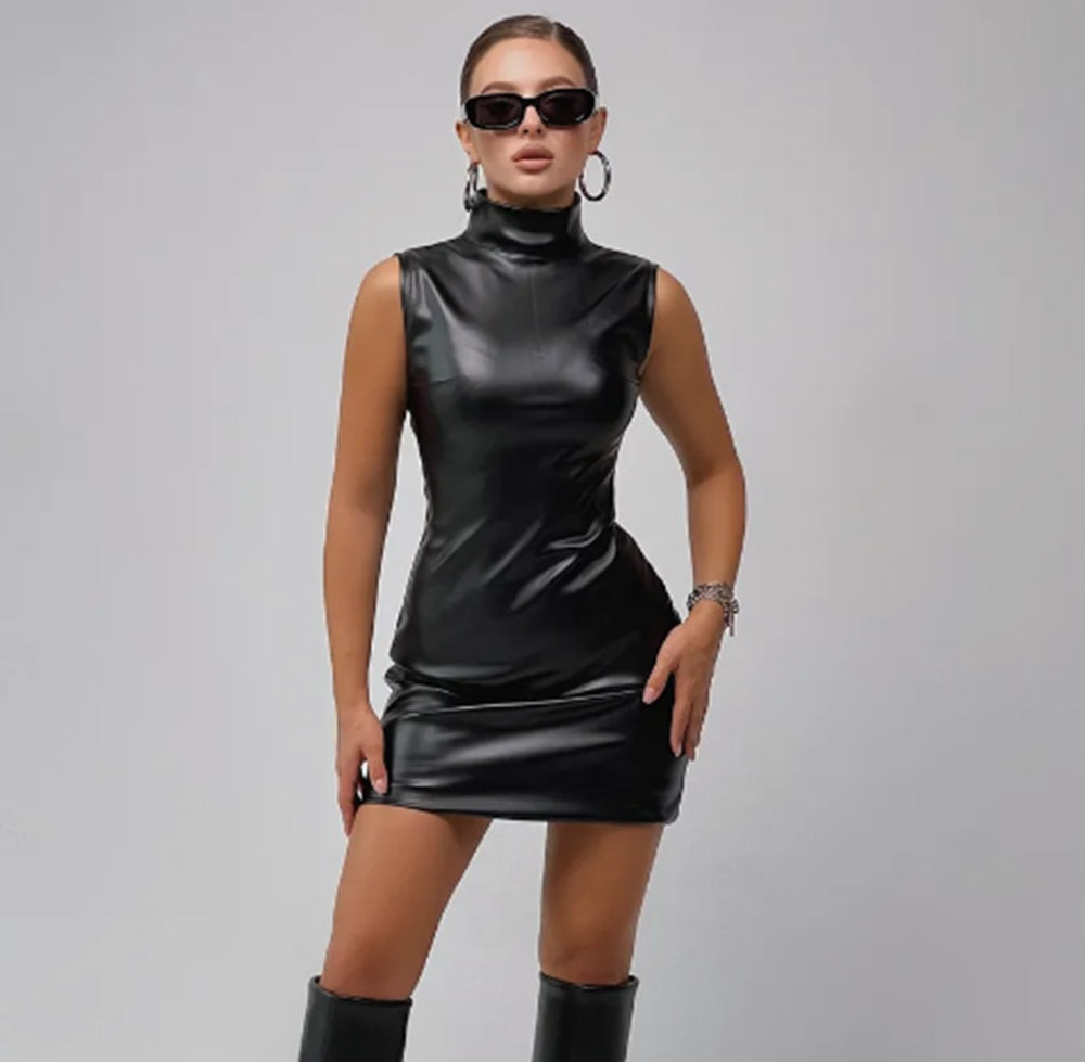 Women's Faux Leather Bodycon Mini Skirt - JParker Collections