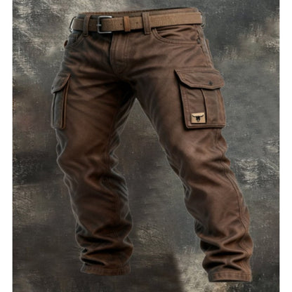 Men's Vintage Punk Printed Straight-Leg Trousers | 7 Styles S-4XL