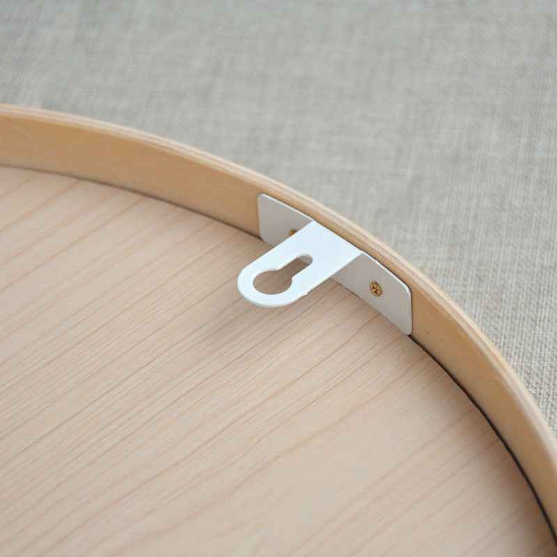 Solid Wood Round Wall Mirror – Natural Log Finish Hanging Mirror for Bathroom & Bedroom