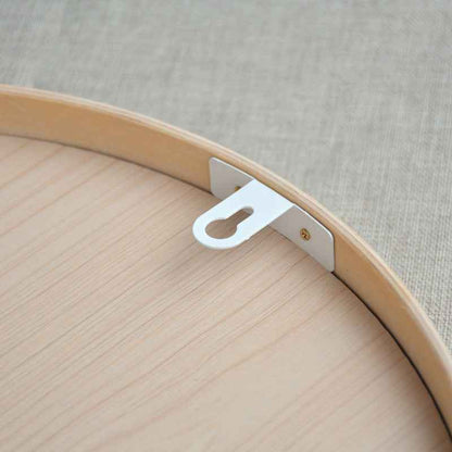 Solid Wood Round Wall Mirror – Natural Log Finish Hanging Mirror for Bathroom & Bedroom