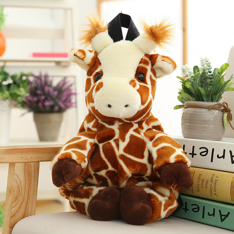 Kids' Plush Animal Backpack – 40cm Stuffed Cartoon Bag, 8 Designs