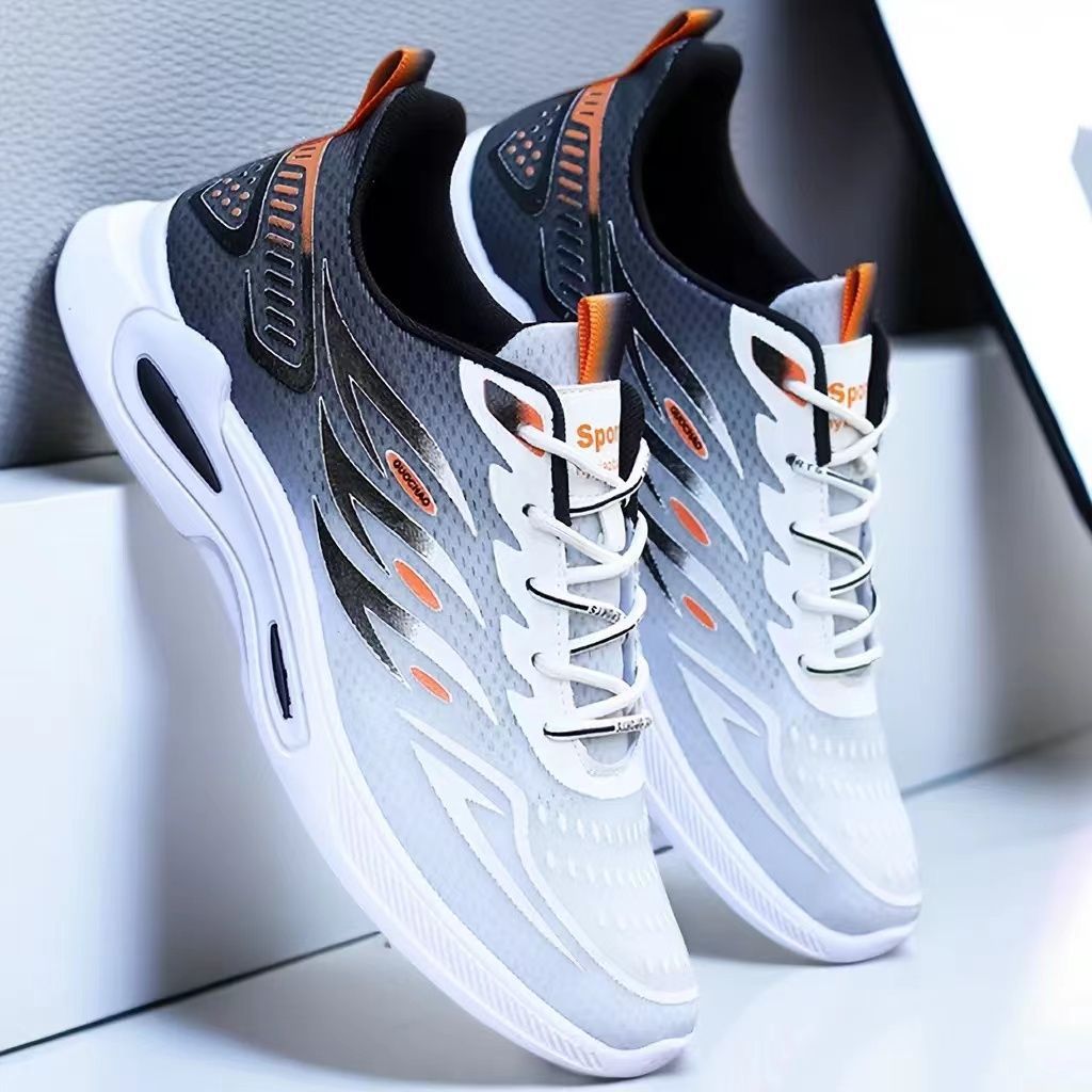 Men's Breathable Mesh Lace-Up Running Trainers | EU 39-44